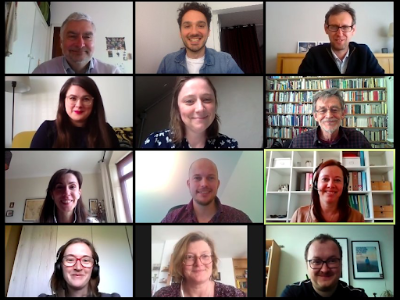 Screenshot of the videoconference with the participants of the meeting.